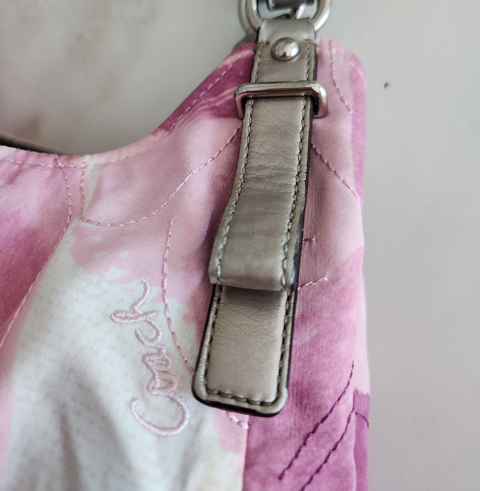 Coach Madison Maggie Hobo Satchel With Stunning Colors. Beautiful Florals! - Picture 7 of 15